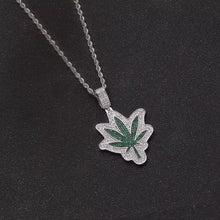 Maple Leaf Pendant Iced out