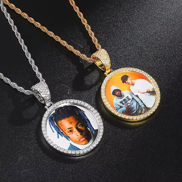 Custom Photo Chain Iced Out