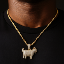 Iced Out Goat Pendant
