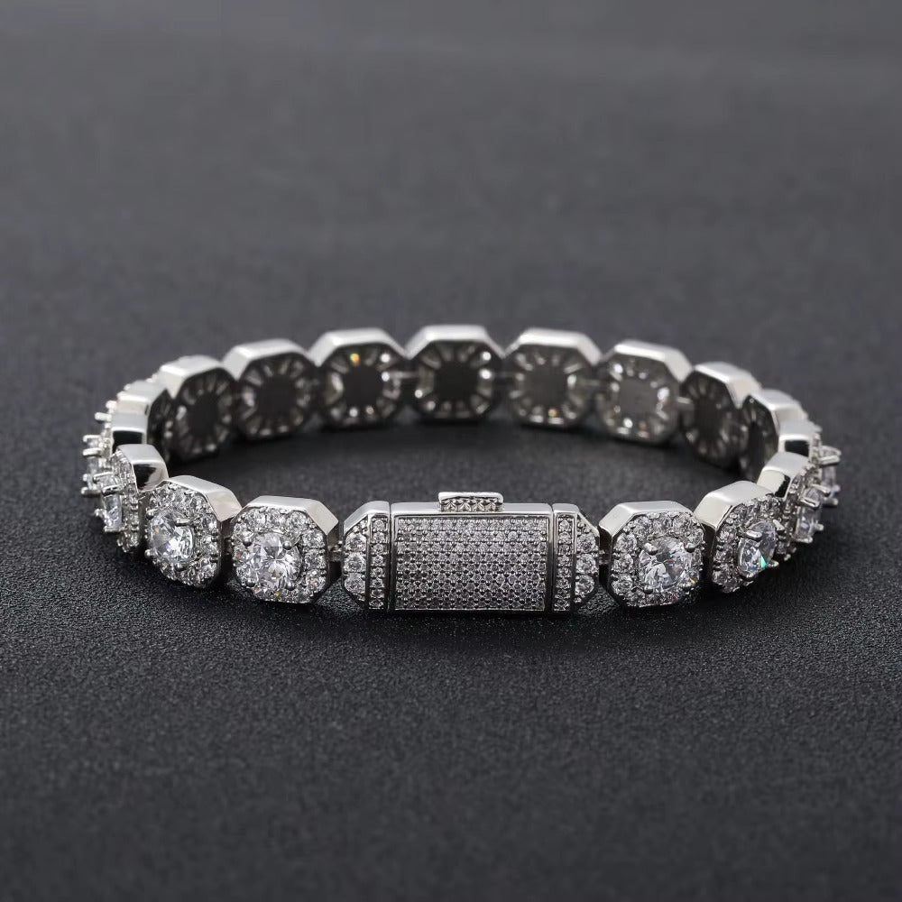 Cluster Bracelet Iced CZ