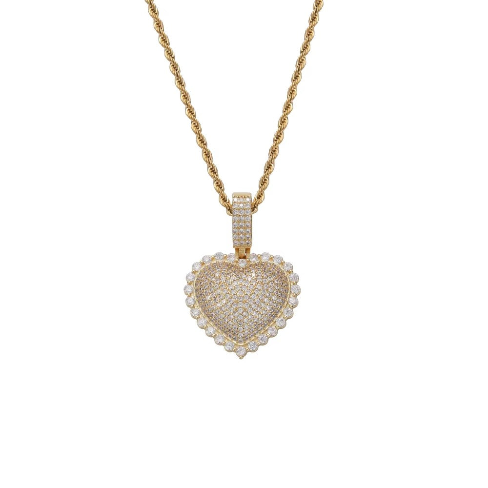 Heart Iced Out Chain
