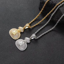 Money Bag Chain Iced Out