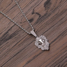 Lion Pendant Iced Out