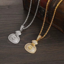 Money Bag Chain Iced Out