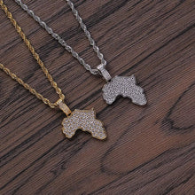 Africa Pendant Iced Out