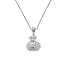 Money Bag Chain Iced Out