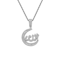 Allah Moon Pendant Iced Out
