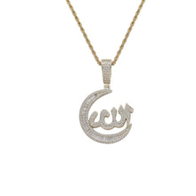 Allah Moon Pendant Iced Out