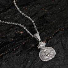 Money Bag Chain Iced Out