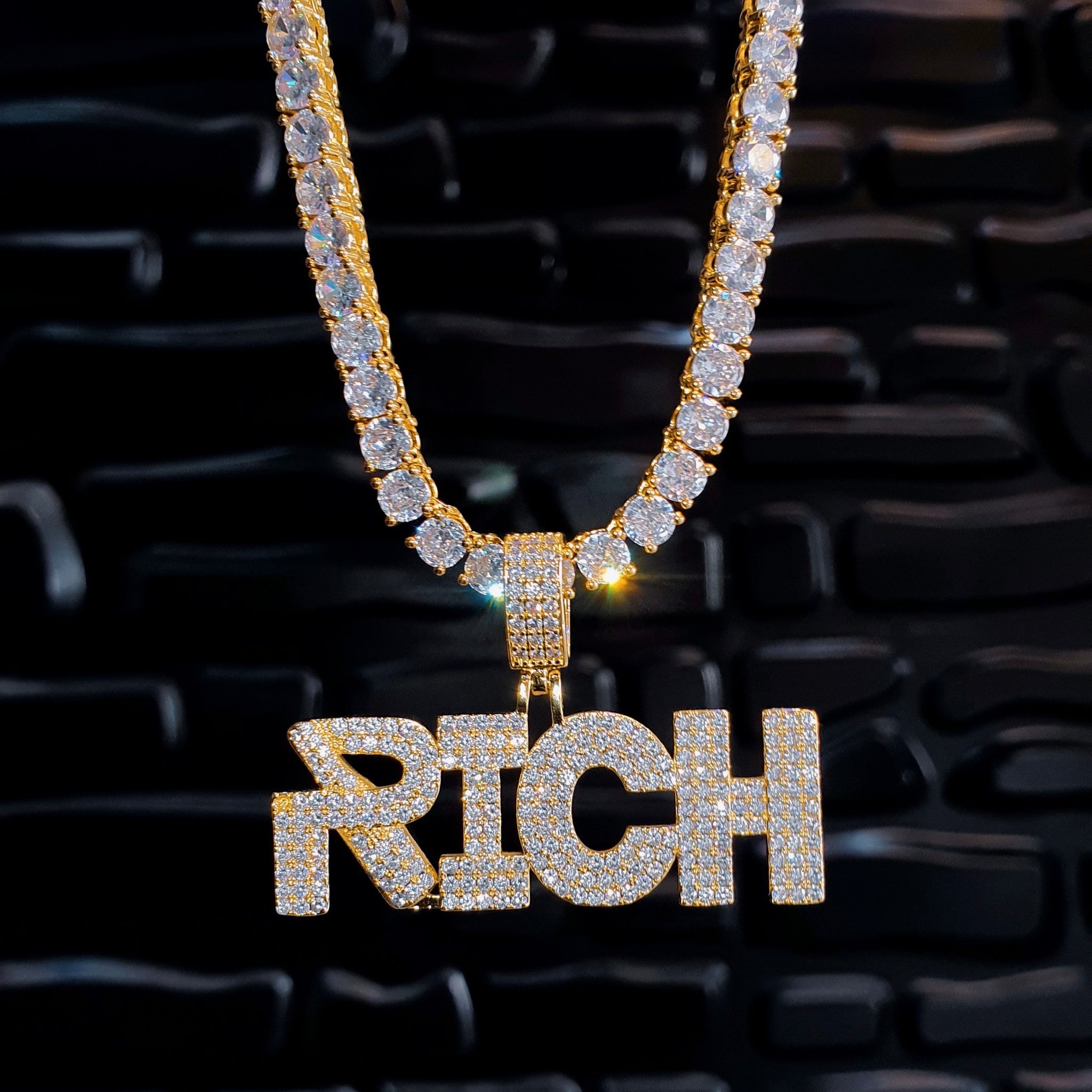 Tennis Chain w/ RICH Pendant