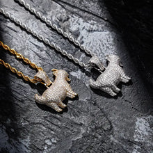Iced Out Goat Pendant
