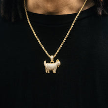 Iced Out Goat Pendant